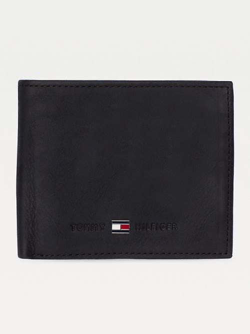 Portfele Tommy Hilfiger Small Bifold Card Męskie Czarne | TH186FIN