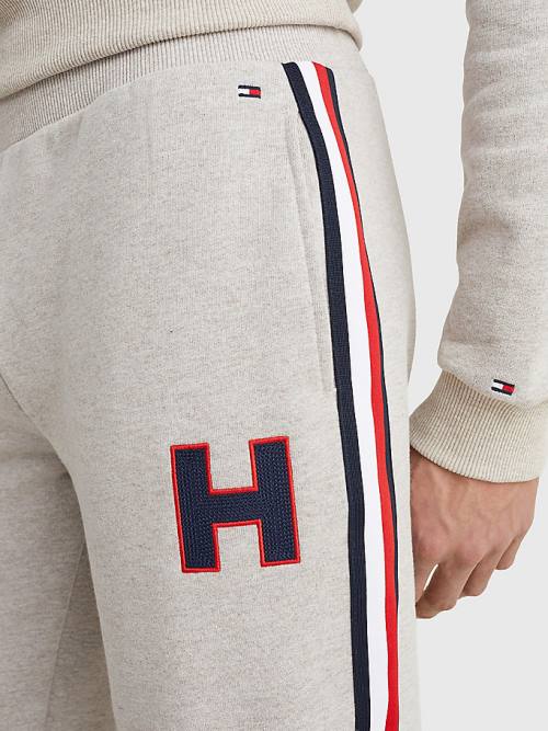 Pyjamas Tommy Hilfiger Lounge Signature Tape Joggers Męskie Beżowe | TH657AUB