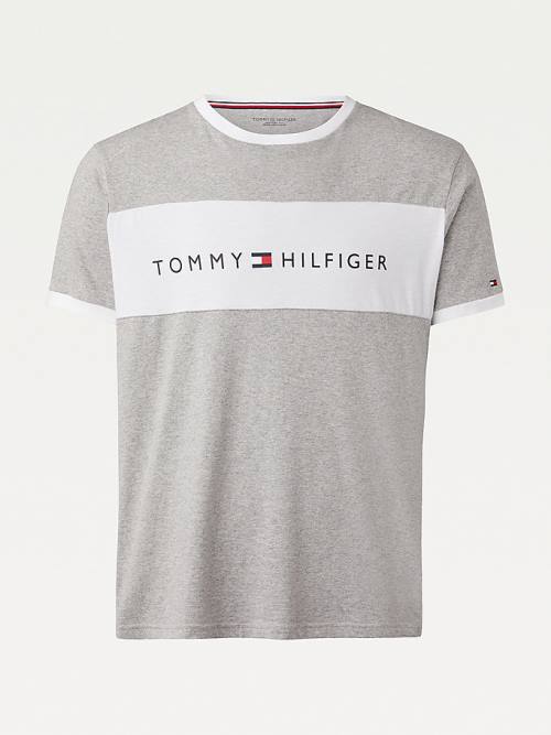 Pyjamas Tommy Hilfiger Original Colour-Blocked Logo Męskie Szare | TH263CAX