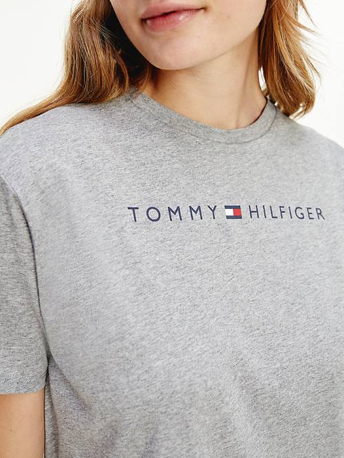 Pyjamas Tommy Hilfiger Original Half Sleeve Nightdress Damskie Szare | TH410OWI