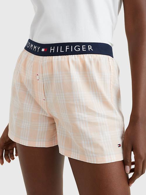 Pyjamas Tommy Hilfiger Original Krótkie Print Set Damskie Różowe | TH508RQN