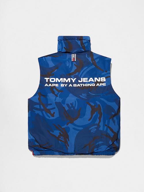 Płaszcze Tommy Hilfiger Tommy X AAPE Reversible Vest Męskie Czarne | TH287TEZ