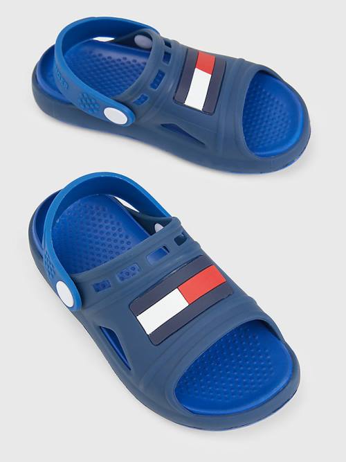 Sandały Tommy Hilfiger Comfy Flag Chłopięce Niebieskie | TH718SWE