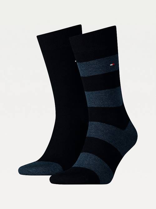 Skarpety Tommy Hilfiger 2-Pack Rugby Męskie Niebieskie | TH963VMQ