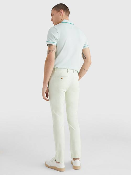 Spodnie Tommy Hilfiger 1985 Essential Bleecker Slim Fit Chinos Męskie Zielone | TH016IPS