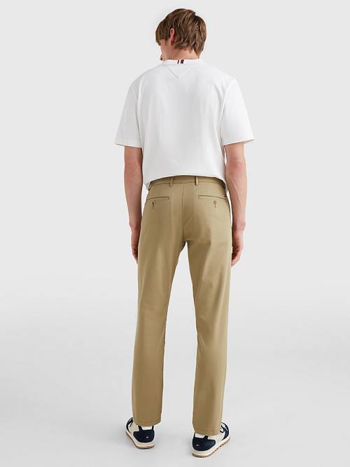 Spodnie Tommy Hilfiger 1985 Essential Straight Chinos Męskie Brązowe | TH450OHF