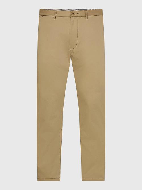 Spodnie Tommy Hilfiger 1985 Essential Straight Chinos Męskie Brązowe | TH450OHF