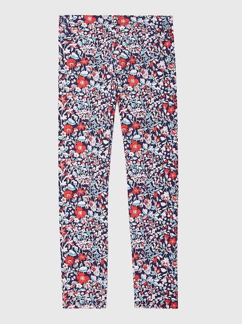 Spodnie Tommy Hilfiger Adaptive Floral Print Leggings Dziewczynka Multi | TH287AQC