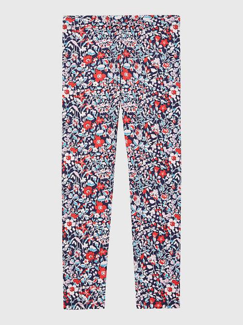 Spodnie Tommy Hilfiger Adaptive Floral Print Leggings Dziewczynka Multi | TH287AQC