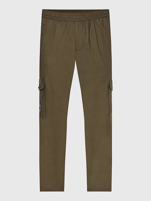 Spodnie Tommy Hilfiger Cargo Relaxed Fit Poplin Chinos Męskie Khaki | TH602CMO