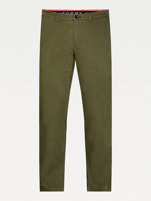 Spodnie Tommy Hilfiger Denton Straight Fit Męskie Khaki | TH480YCB