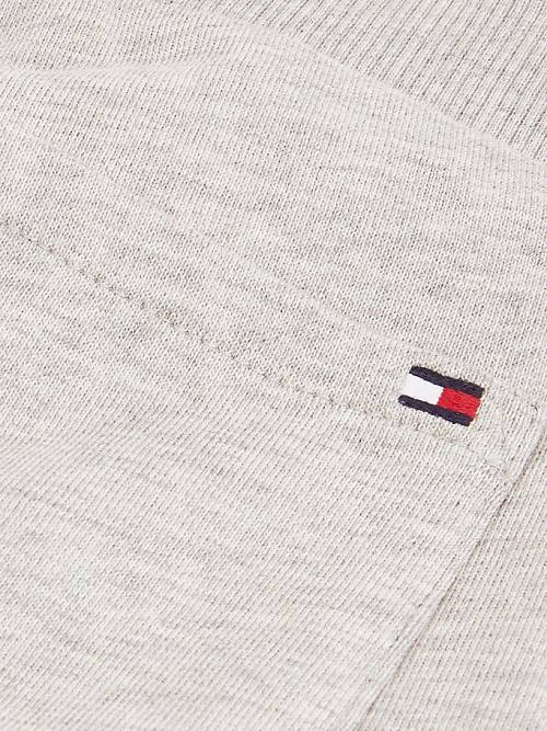 Spodnie Tommy Hilfiger Essential Organic Bawełniane Logo Joggers Dziewczynka Szare | TH536CQZ