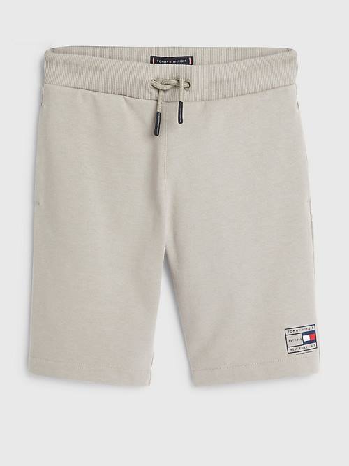 Spodnie Tommy Hilfiger Natural Earth Dye Sweat Shorts Chłopięce Szare | TH071UIM