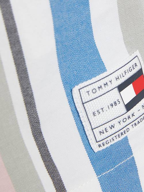 Spodnie Tommy Hilfiger Retro Stripe Pull-On Shorts Chłopięce Białe | TH803WYO