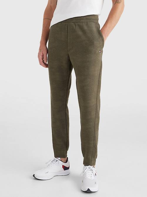 Spodnie Tommy Hilfiger Sportowe Camo Print Joggers Męskie Khaki | TH380GCL