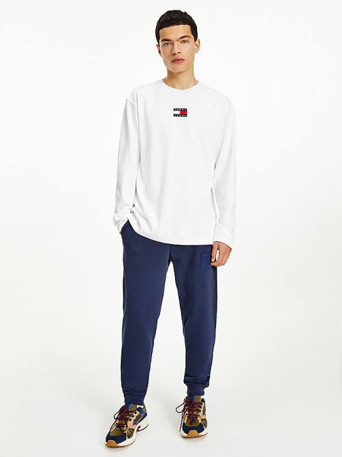 Spodnie Tommy Hilfiger Tonal Joggers Męskie Niebieskie | TH420AFH