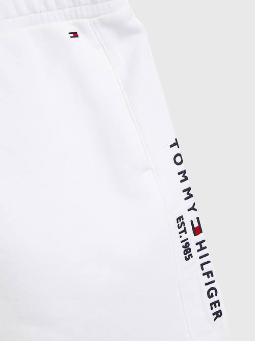 Spódnice Tommy Hilfiger Essential Straight Logo Dziewczynka Białe | TH534MBL