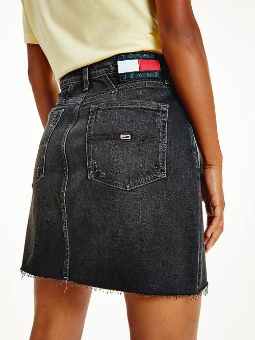 Spódnice Tommy Hilfiger Faded Denim Mom Damskie Denim | TH743ZWM