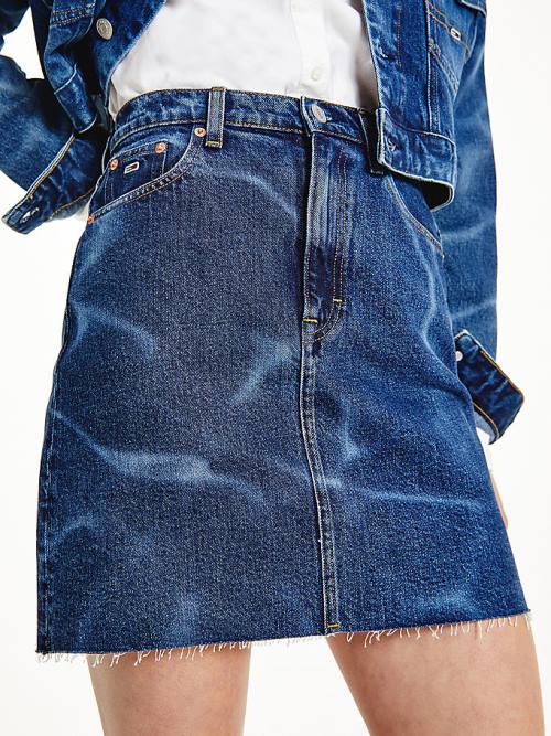 Spódnice Tommy Hilfiger Swimming Pool Wash Denim Mom Damskie Denim | TH376VAN