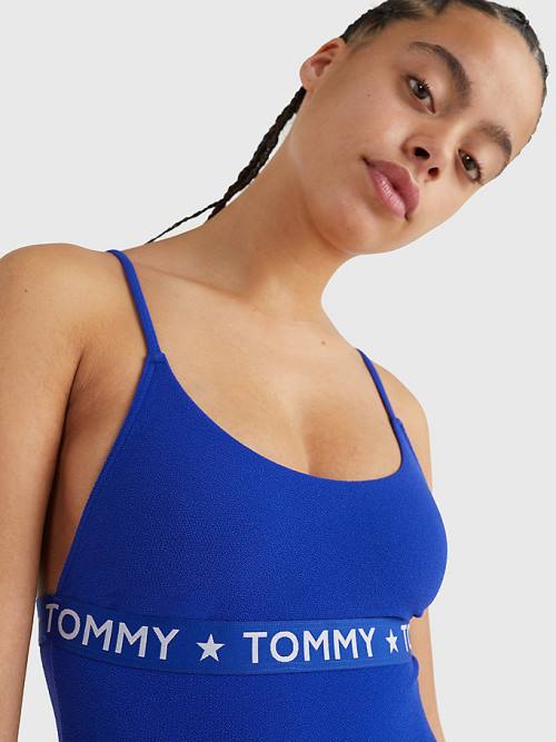 Stroje Kąpielowe Tommy Hilfiger Cheeky Fitsuit Damskie Niebieskie | TH263PEB