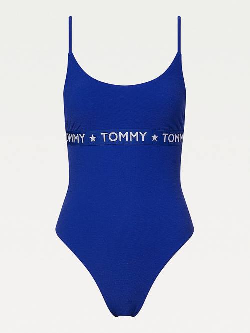 Stroje Kąpielowe Tommy Hilfiger Cheeky Fitsuit Damskie Niebieskie | TH263PEB