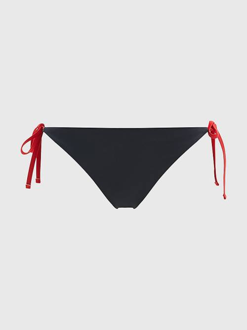 Stroje Kąpielowe Tommy Hilfiger Cheeky Side Tie Bikini Bottoms Damskie Niebieskie | TH153GNT