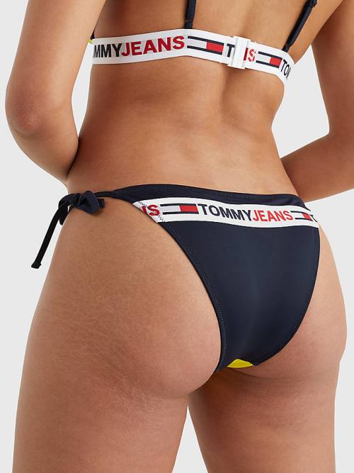 Stroje Kąpielowe Tommy Hilfiger Cheeky Side Tie Bikini Bottoms Damskie Żółte | TH785GOI