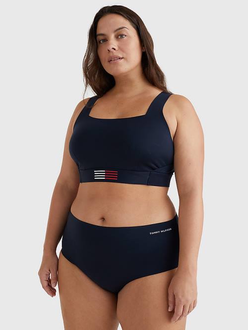 Stroje Kąpielowe Tommy Hilfiger Curve TH Flex Bikini Bottoms Damskie Niebieskie | TH829ICX