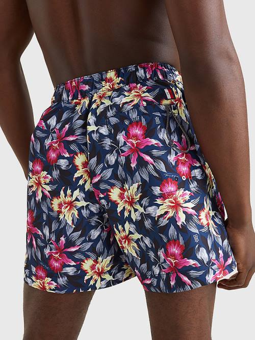 Stroje Kąpielowe Tommy Hilfiger Drawstring Mid Length Shorts Męskie Niebieskie | TH623KUQ