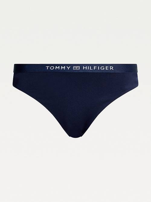 Stroje Kąpielowe Tommy Hilfiger Klasyczne Bikini Bottoms Damskie Niebieskie | TH378CMW