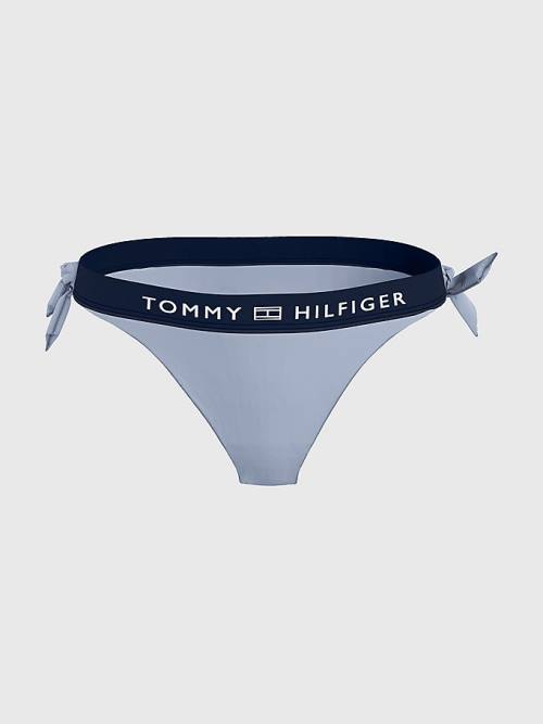 Stroje Kąpielowe Tommy Hilfiger Logo Waistband Cheeky Fit Bikini Bottoms Damskie Niebieskie | TH017XDE