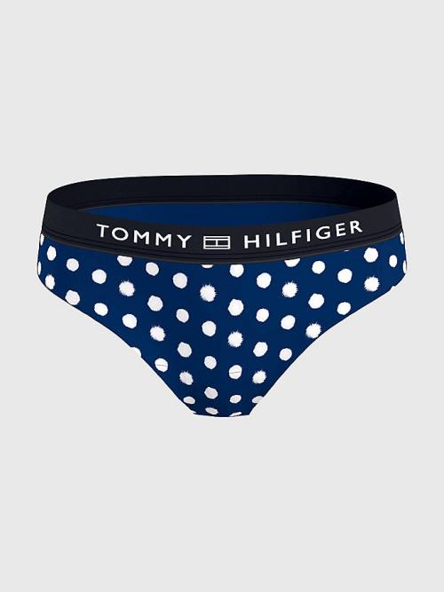 Stroje Kąpielowe Tommy Hilfiger Logo Waistband Klasyczne Bikini Bottoms Damskie Niebieskie | TH071NHP