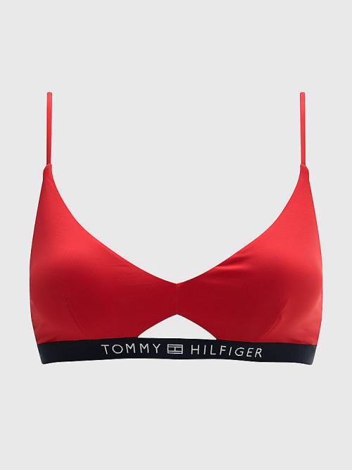 Stroje Kąpielowe Tommy Hilfiger Logo Waistband Bikini Bralette Damskie Czerwone | TH180RQD