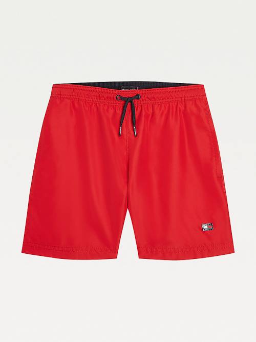 Stroje Kąpielowe Tommy Hilfiger Mid Length Shorts Chłopięce Czerwone | TH396OJF