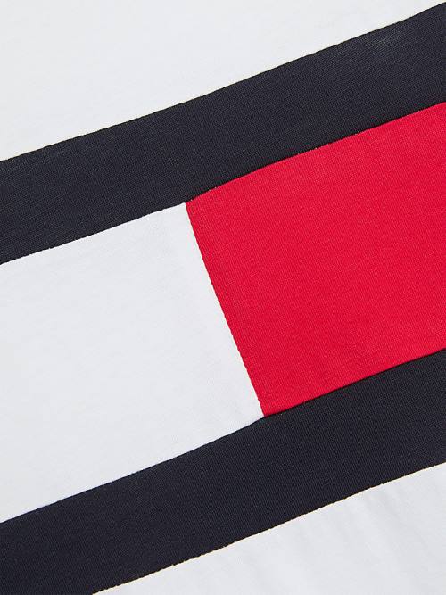 Stroje Kąpielowe Tommy Hilfiger Organic Bawełniane Colour-Blocked Chłopięce Białe | TH748RGJ