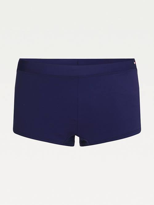 Stroje Kąpielowe Tommy Hilfiger Retro Trunks Męskie Niebieskie | TH296XLK