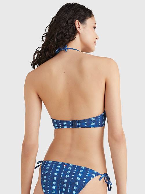 Stroje Kąpielowe Tommy Hilfiger Shibori Balconette Bikini Top Damskie Niebieskie | TH924ATK