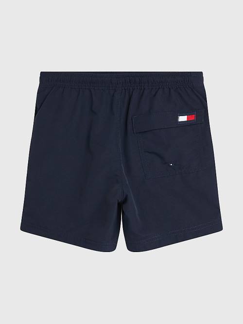 Stroje Kąpielowe Tommy Hilfiger TH Established Drawstring Mid Length Shorts Chłopięce Niebieskie | TH908FHV