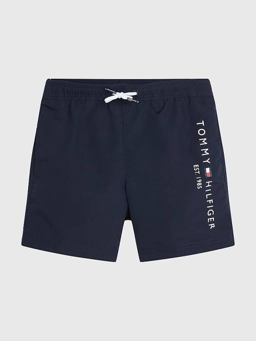 Stroje Kąpielowe Tommy Hilfiger TH Established Drawstring Mid Length Shorts Chłopięce Niebieskie | TH908FHV