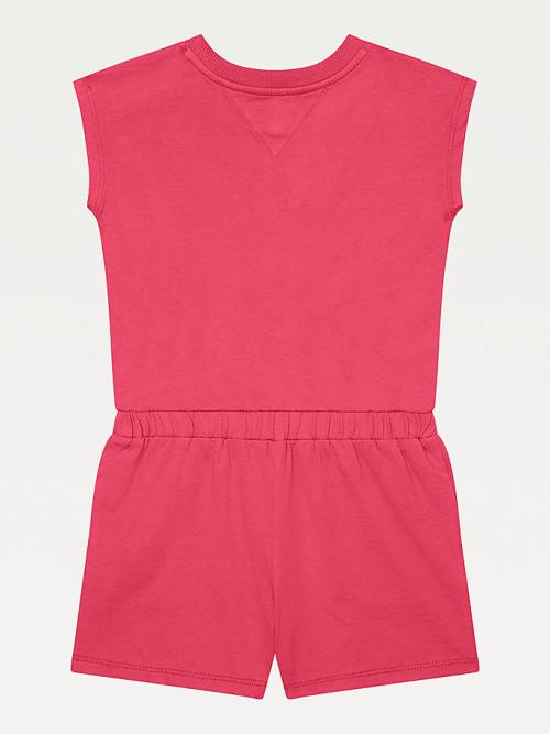 Sukienki Tommy Hilfiger Adaptive Knit Playsuit Dziewczynka Różowe | TH492GAF