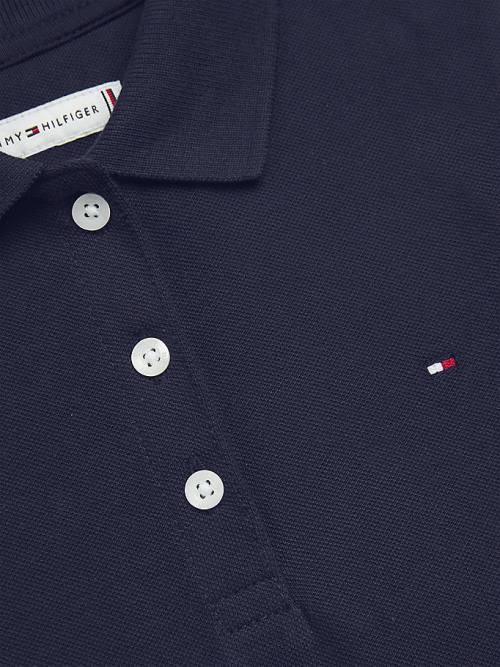 Sukienki Tommy Hilfiger Essential Polo Dziewczynka Niebieskie | TH873ANF