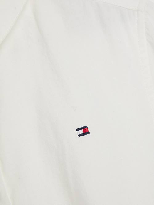 Sukienki Tommy Hilfiger Organic Bawełniane Broderie Anglaise Dziewczynka Białe | TH402PRV