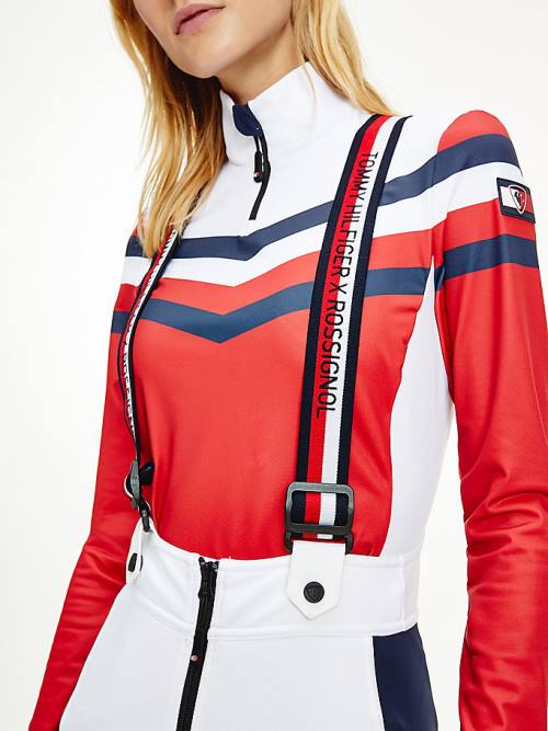 Sukienki Tommy Hilfiger Rossignol Ski Dungarees Damskie Białe | TH260SYQ