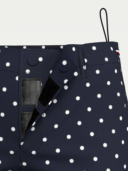 Szorty Tommy Hilfiger Adaptive Dot Print Damskie Niebieskie | TH563SJK