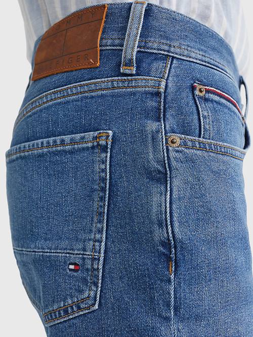 Szorty Tommy Hilfiger Brooklyn Faded Regular Męskie Denim | TH501IGW