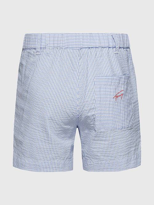 Szorty Tommy Hilfiger Ithaca Stripe Dziewczynka Niebieskie | TH378OIX