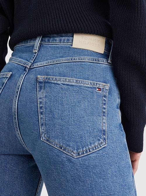 Szorty Tommy Hilfiger Straight Denim Damskie Denim | TH520LYF