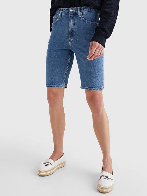 Szorty Tommy Hilfiger Straight Denim Damskie Denim | TH520LYF