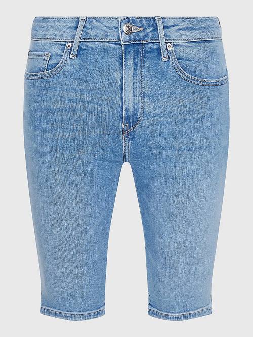 Szorty Tommy Hilfiger Venice Slim Denim Damskie Denim | TH347EBK