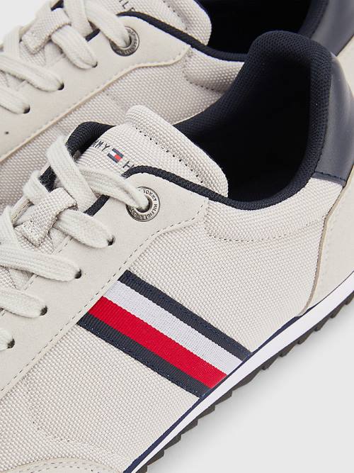 Trampki Tommy Hilfiger Essential Mesh Signature Tape Męskie Szare | TH127BAP